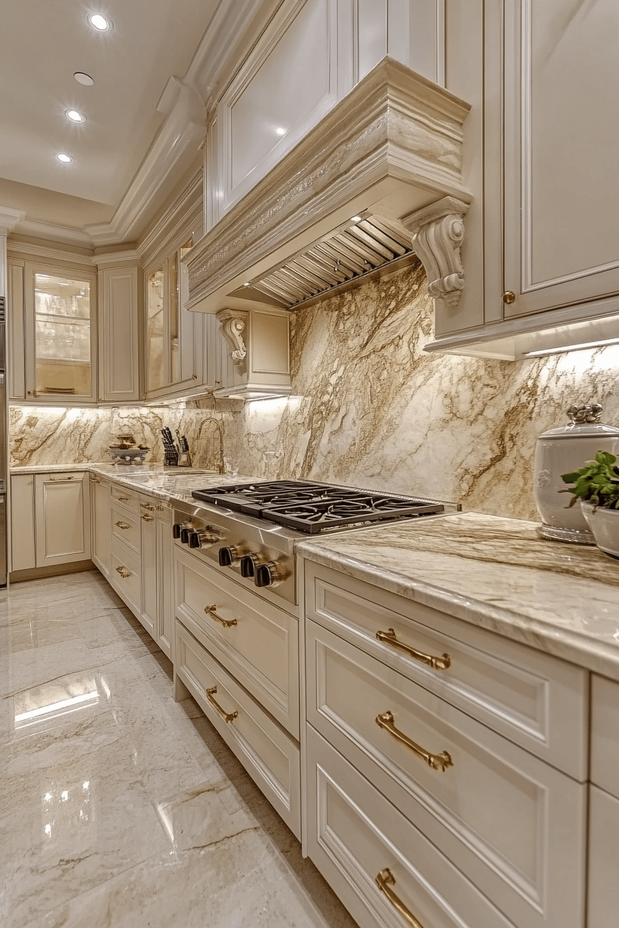 kitchen backsplash with white cabinets