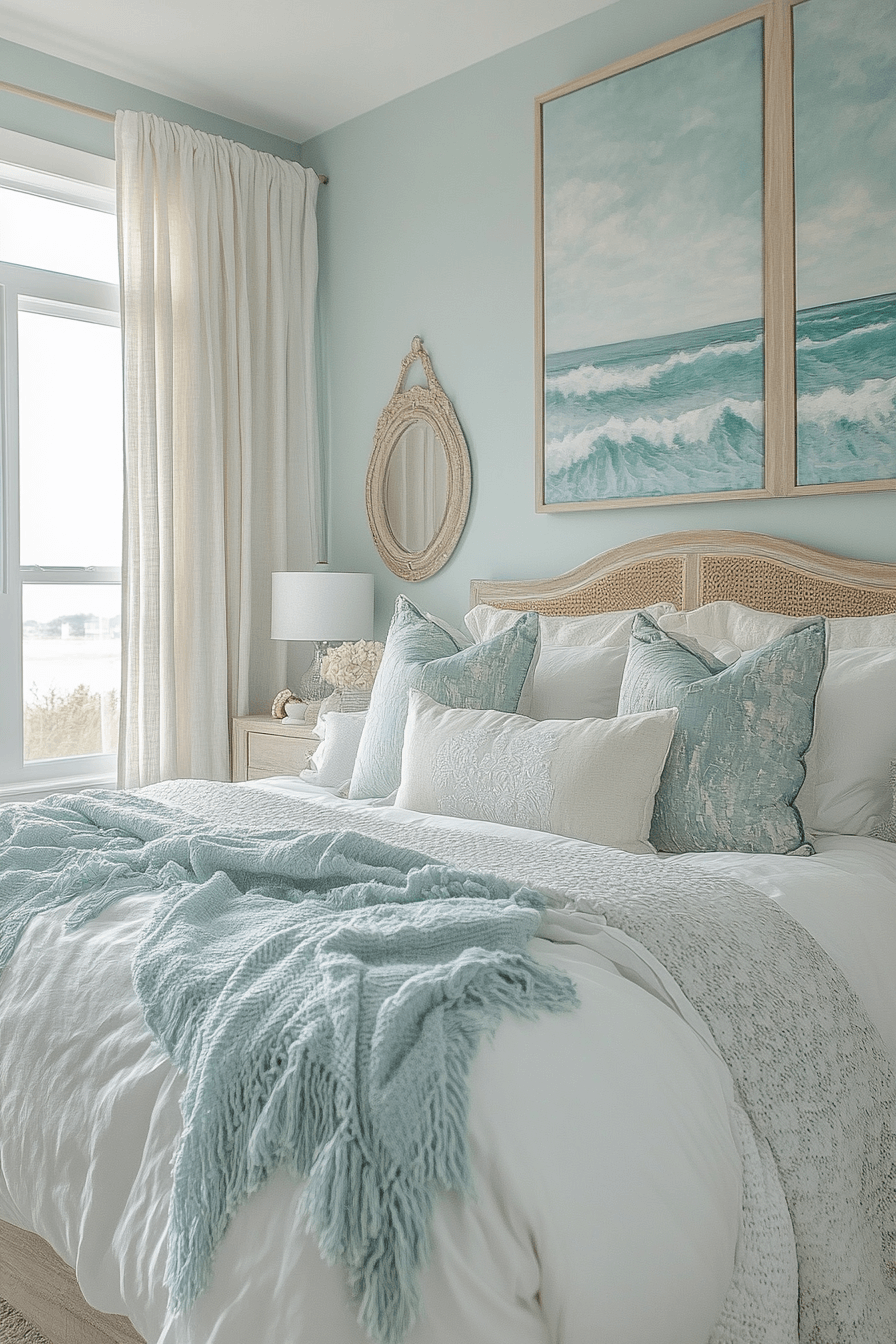 29 Coastal Master Bed Ideas That Reflect the Beauty of the Shoreline 17 coastal master bed