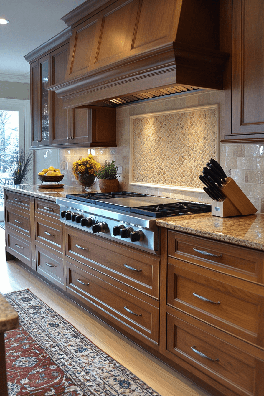 29 Brown Cabinets Kitchen Ideas to Enhance Your Home’s Coziness 17 brown cabinets kitchen