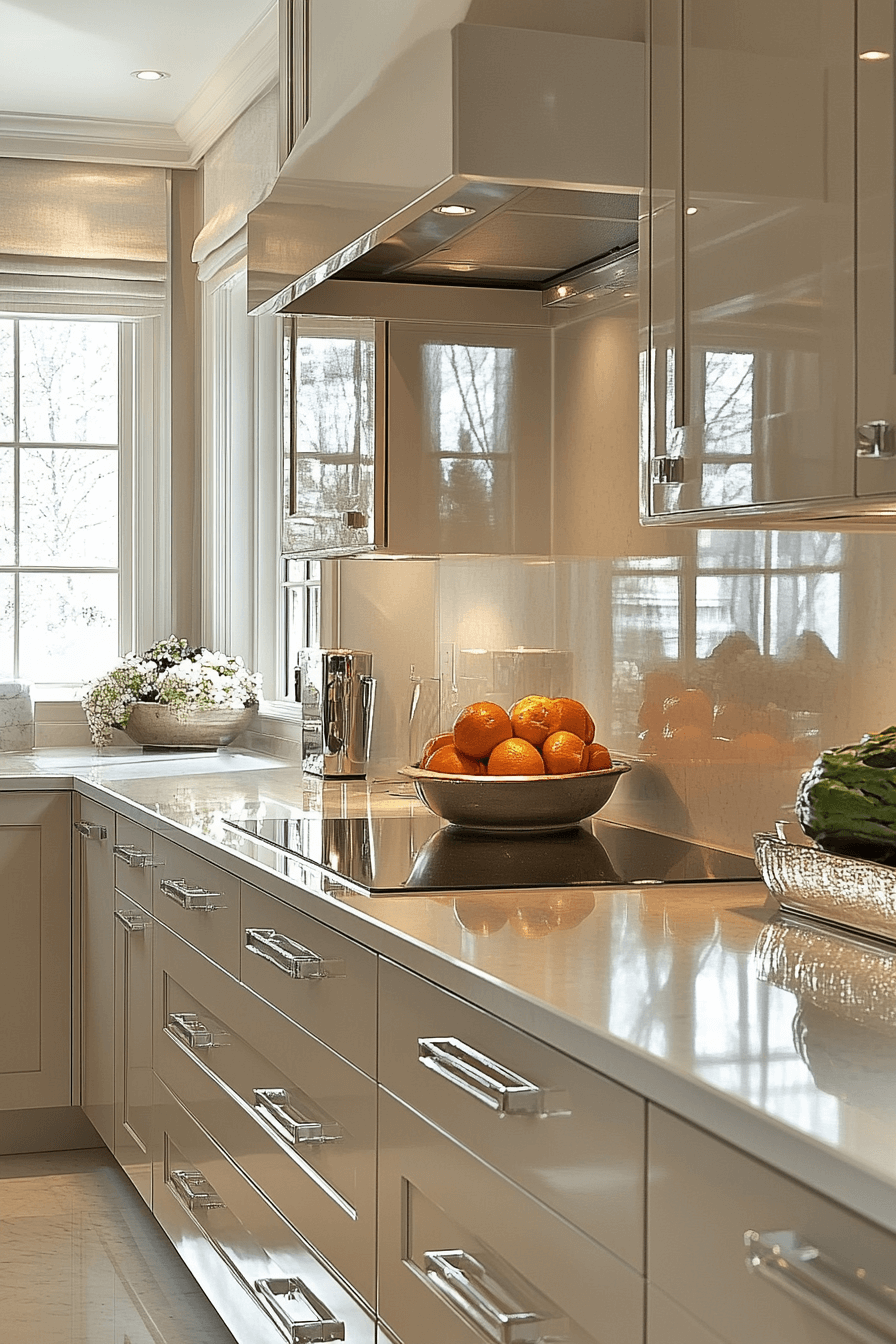 29 Greige Kitchen Cabinets That Bring Light and Airiness 18 greige kitchen cabinets