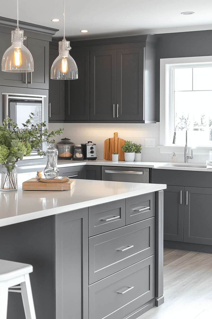 29 Gray Kitchen Cabinets to Inspire a Cool and Collected Vibe 18 gray kitchen cabinets
