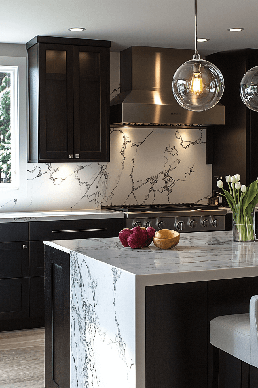 29 Dark Wood Kitchen Cabinets for a Distinguished and Elegant Kitchen 19 dark wood kitchen cabinets