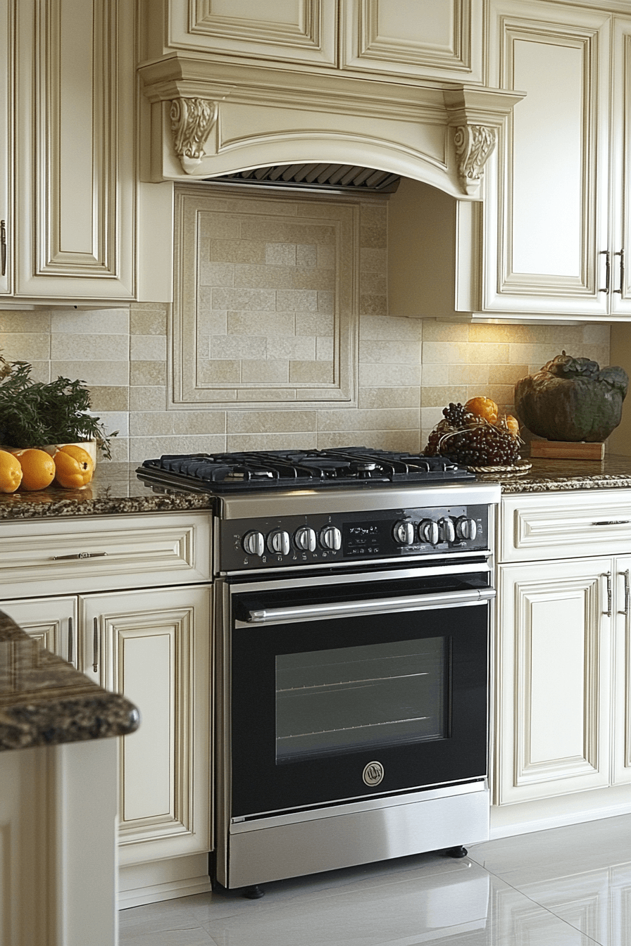 antique white kitchen cabinets