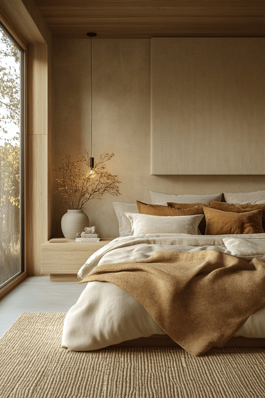 29 Japandi Bedroom Ideas to Create a Peaceful Sleep Sanctuary 20 japandi bedroom