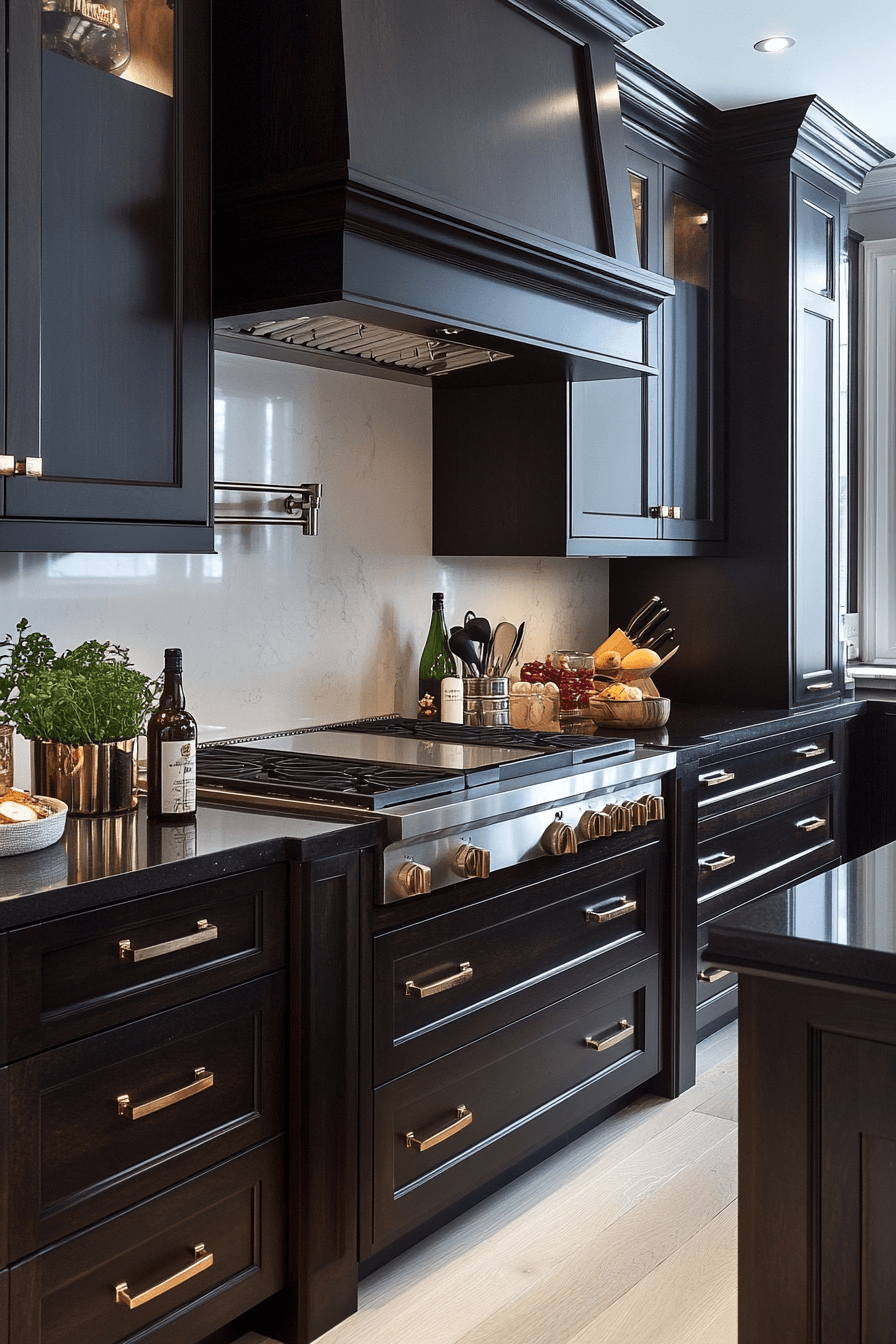 29 Dark Wood Kitchen Cabinets for a Distinguished and Elegant Kitchen 21 dark wood kitchen cabinets