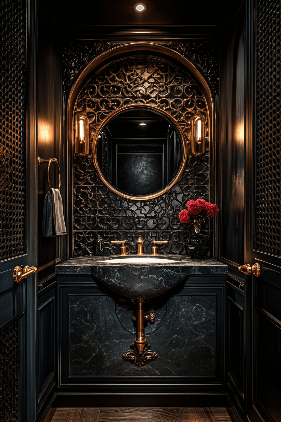 29 Whimsigoth Bathroom Ideas That Embrace the Unexpected with Grace 21 whimsigoth bathroom