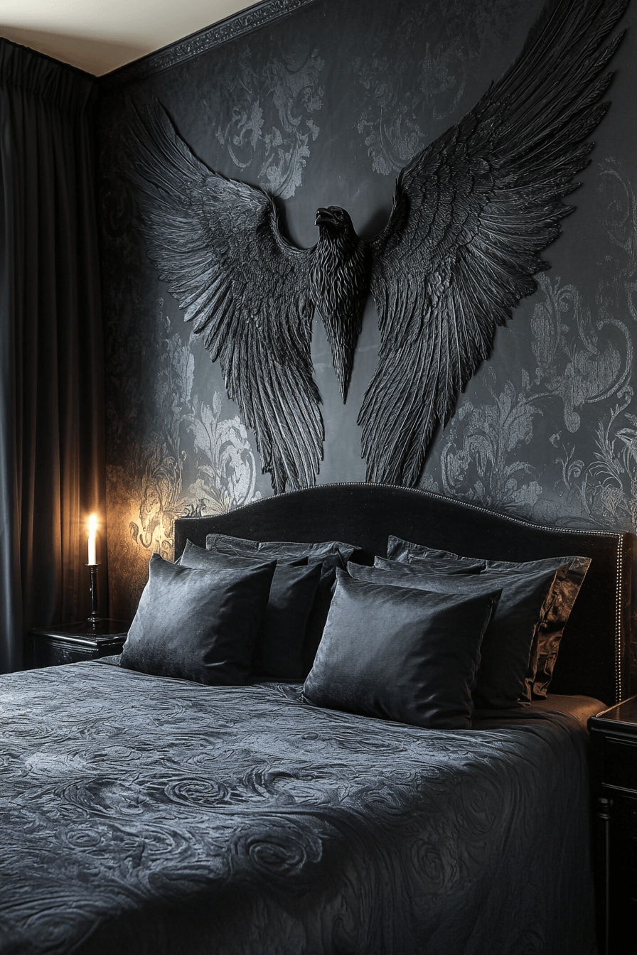 29 Whimsigoth Decor Ideas That Blend Dark Elegance with Whimsy 21 whimsigoth decor