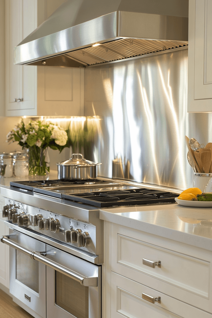 kitchen backsplash with white cabinets