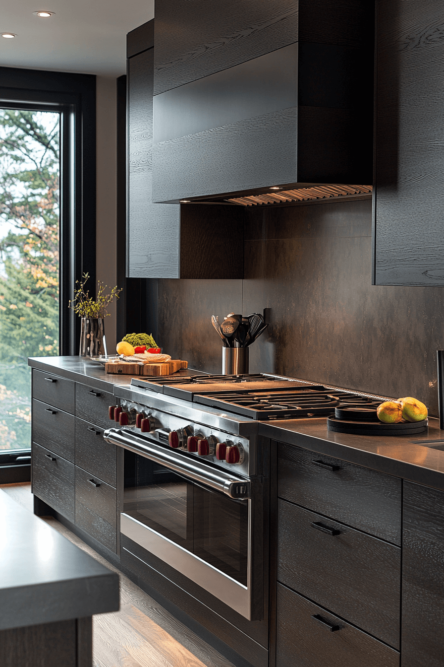 29 Dark Wood Kitchen Cabinets for a Distinguished and Elegant Kitchen 22 dark wood kitchen cabinets