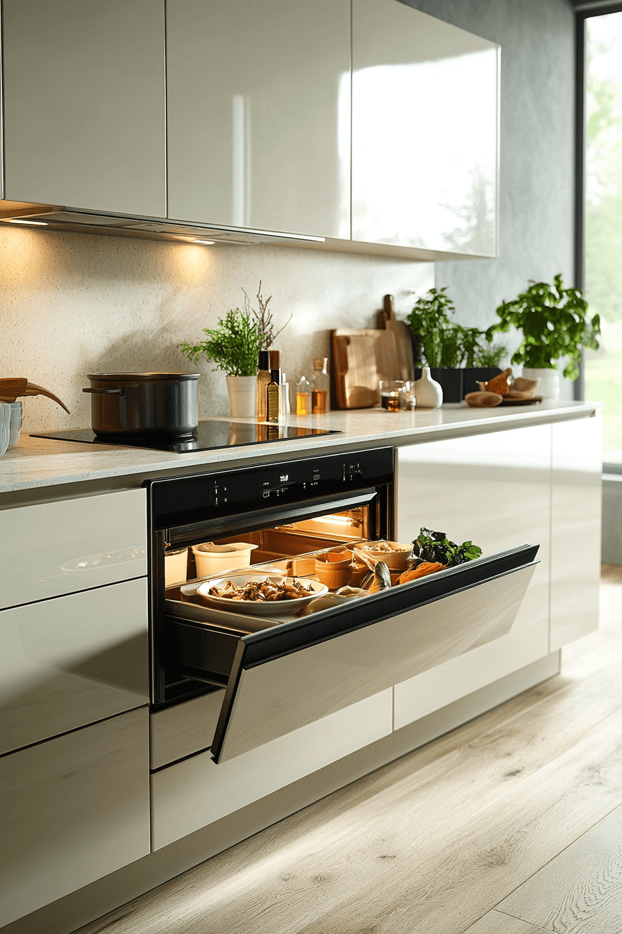 cream kitchen cabinets