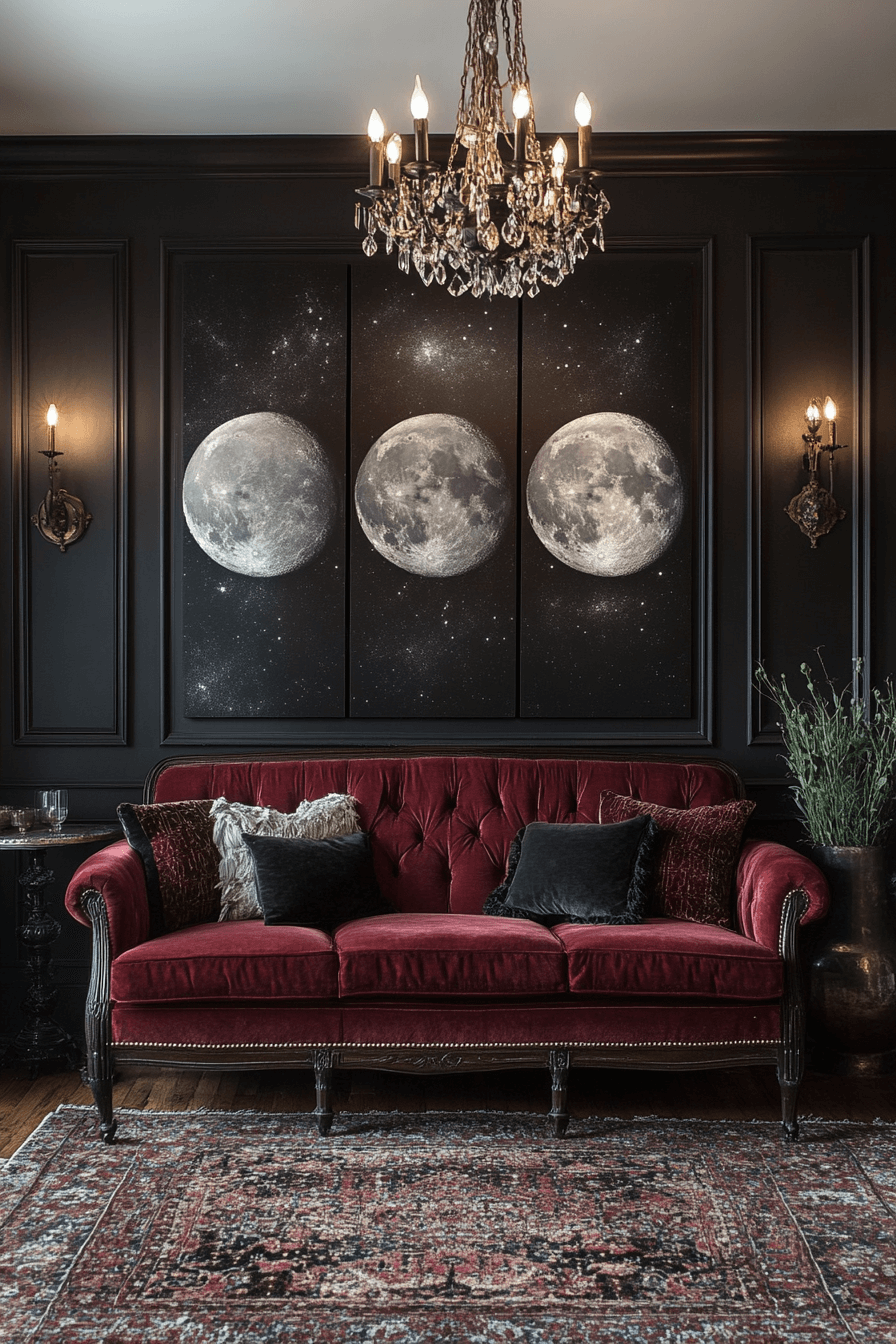 29 Whimsigoth Decor Ideas That Blend Dark Elegance with Whimsy 22 whimsigoth decor