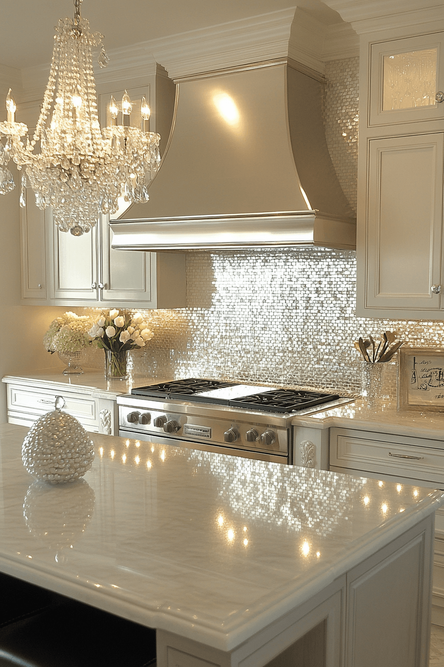 kitchen backsplash with white cabinets