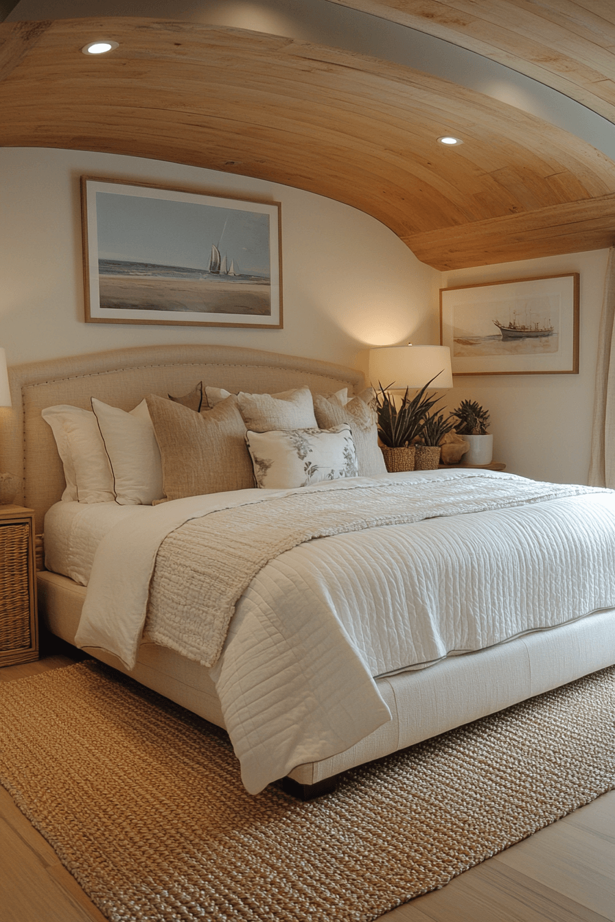 29 Coastal Master Bed Ideas That Reflect the Beauty of the Shoreline 23 coastal master bed