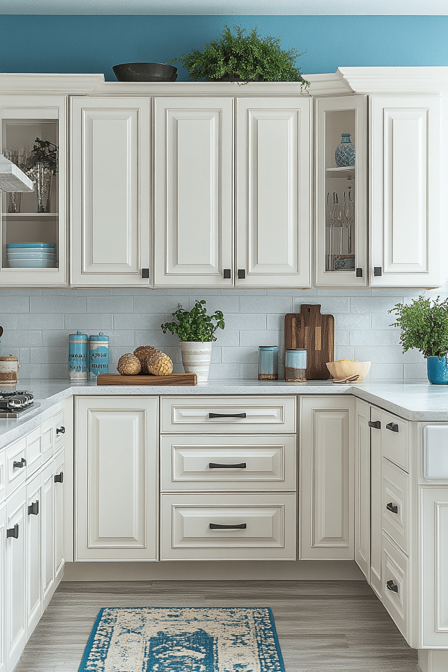off white kitchen cabinets