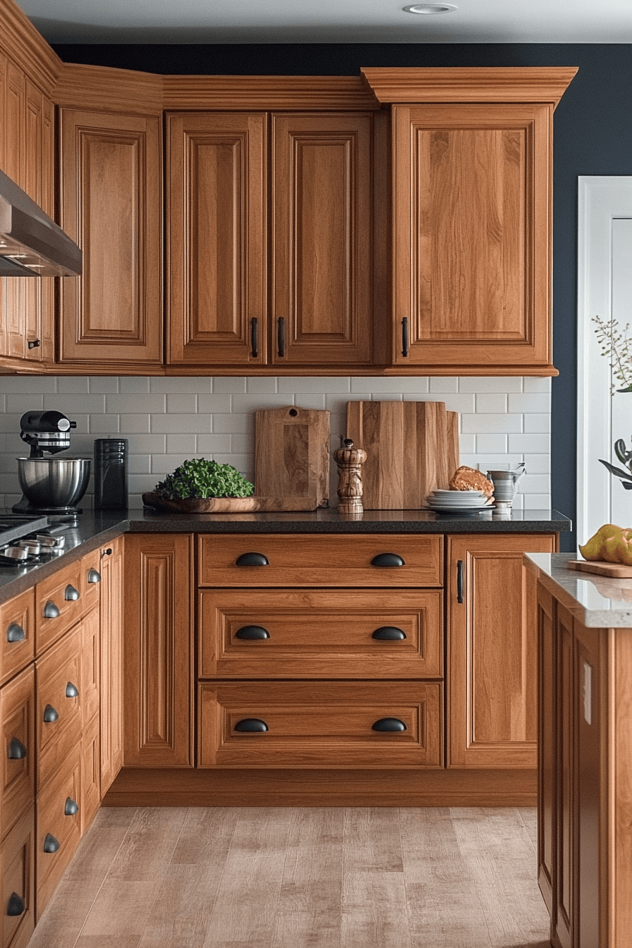 29 Brown Cabinets Kitchen Ideas to Enhance Your Home’s Coziness 23 brown cabinets kitchen