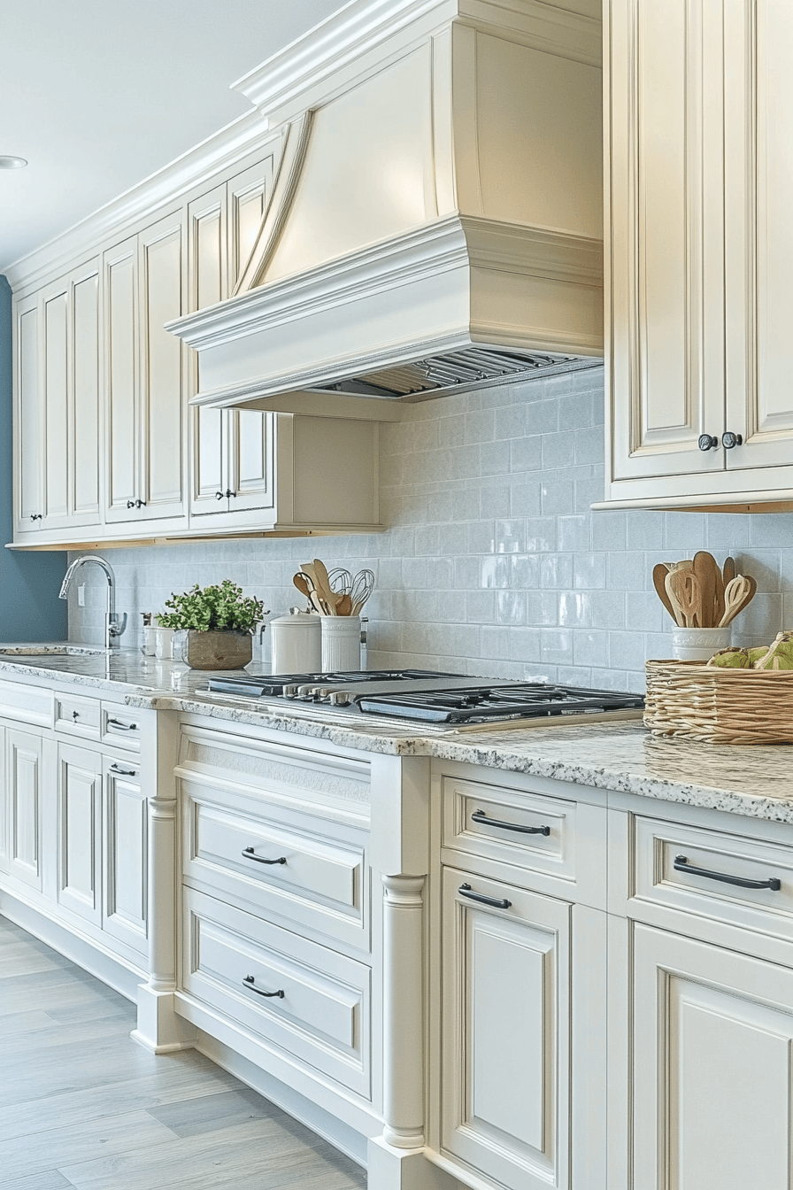 off white kitchen cabinets