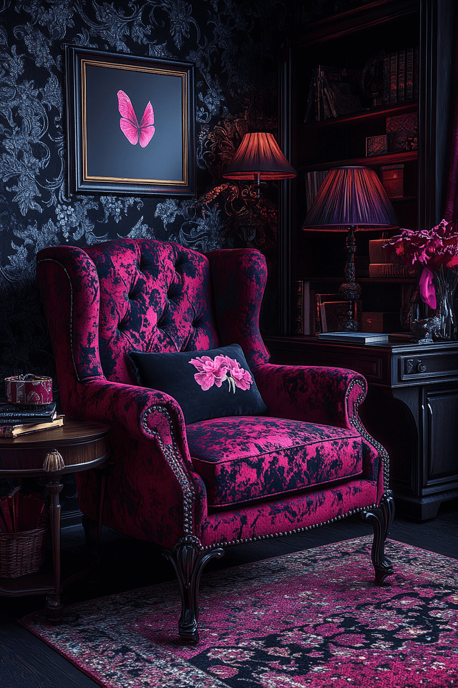 29 Whimsigoth Decor Ideas That Blend Dark Elegance with Whimsy 24 whimsigoth decor