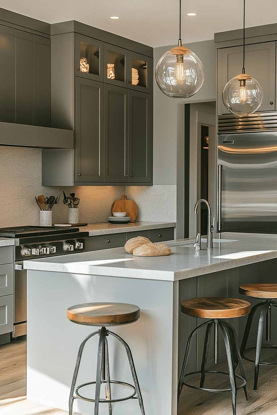 29 Greige Kitchen Cabinets That Bring Light and Airiness 24 greige kitchen cabinets