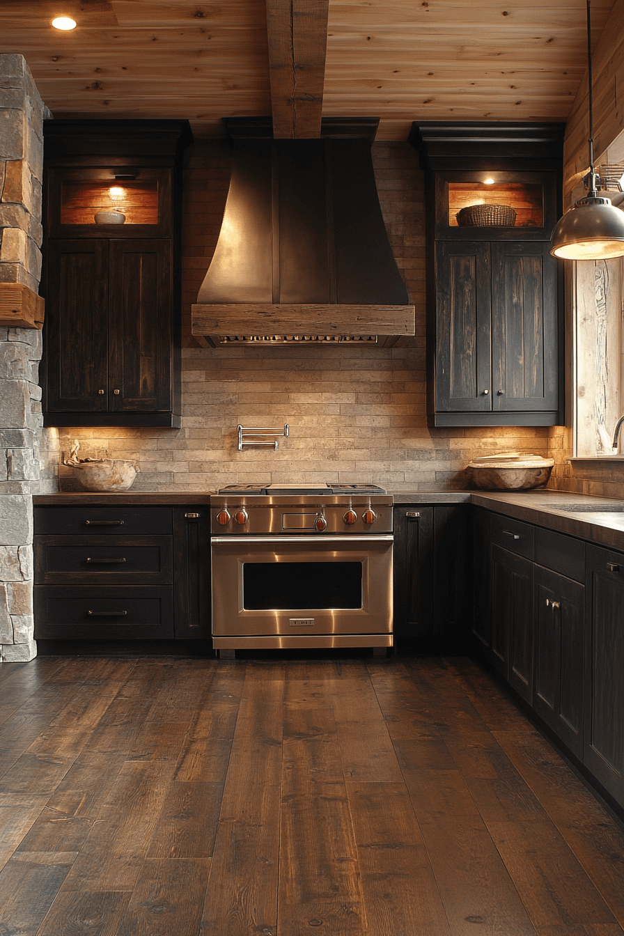 29 Dark Wood Kitchen Cabinets for a Distinguished and Elegant Kitchen 26 dark wood kitchen cabinets