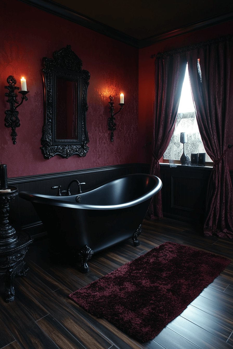 29 Whimsigoth Bathroom Ideas That Embrace the Unexpected with Grace 26 whimsigoth bathroom