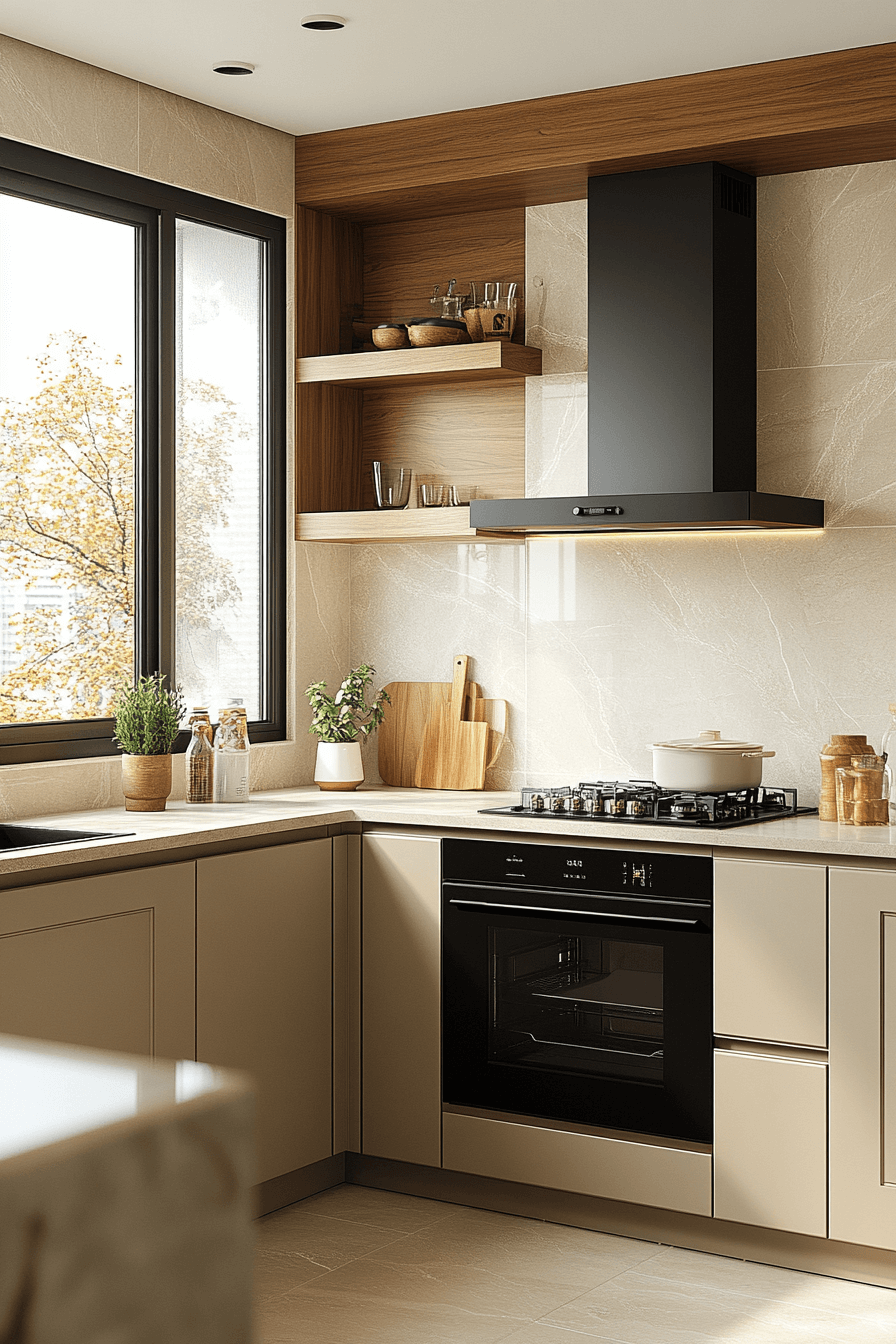 29 Greige Kitchen Cabinets That Bring Light and Airiness 28 greige kitchen cabinets