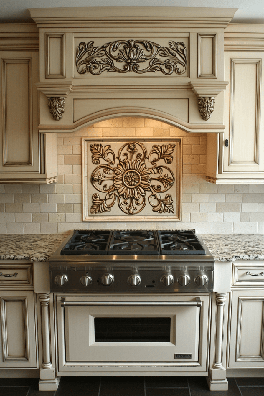 antique white kitchen cabinets