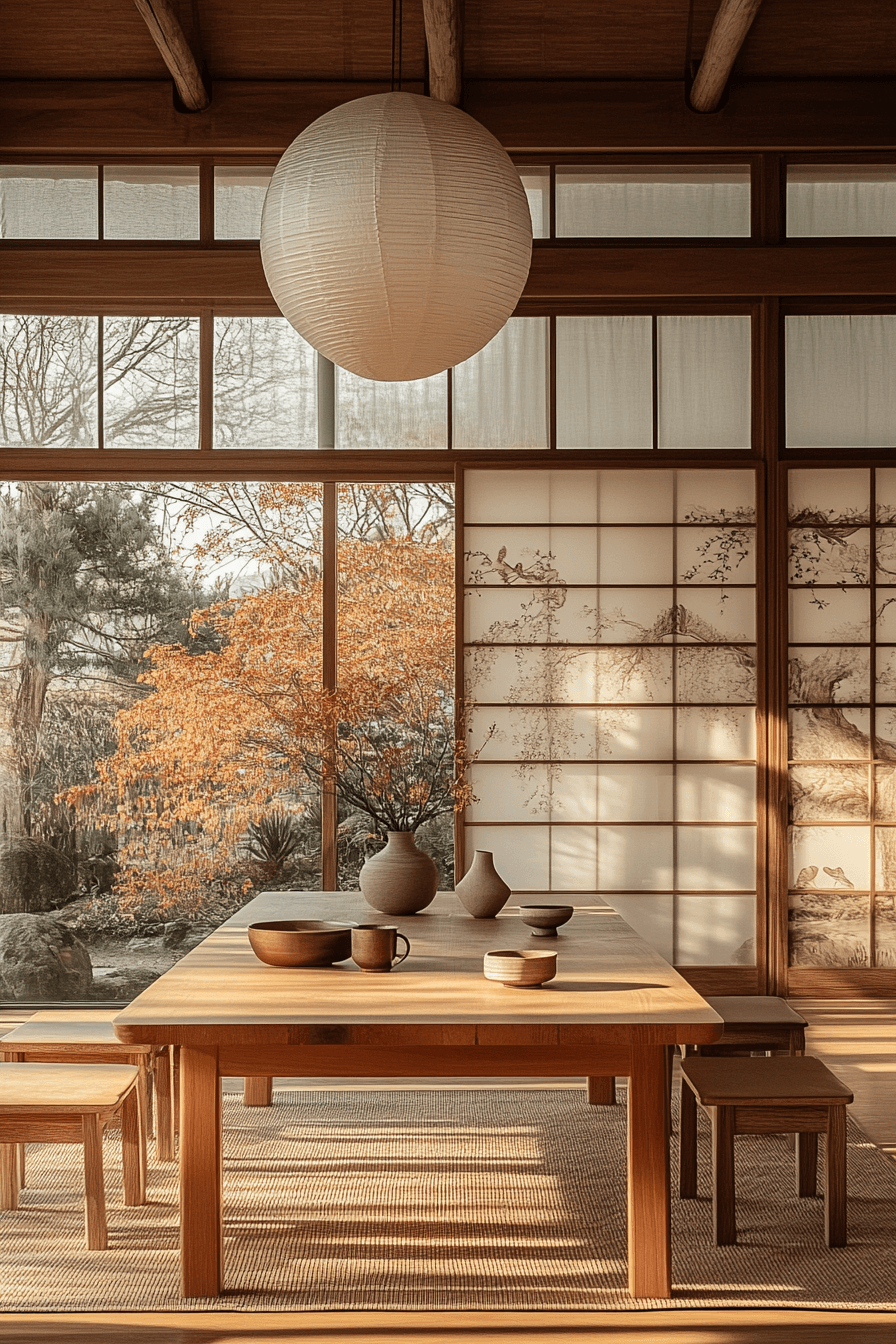 29 Japandi Dining Room Ideas for a Chic and Tranquil Space 28 japandi dining room