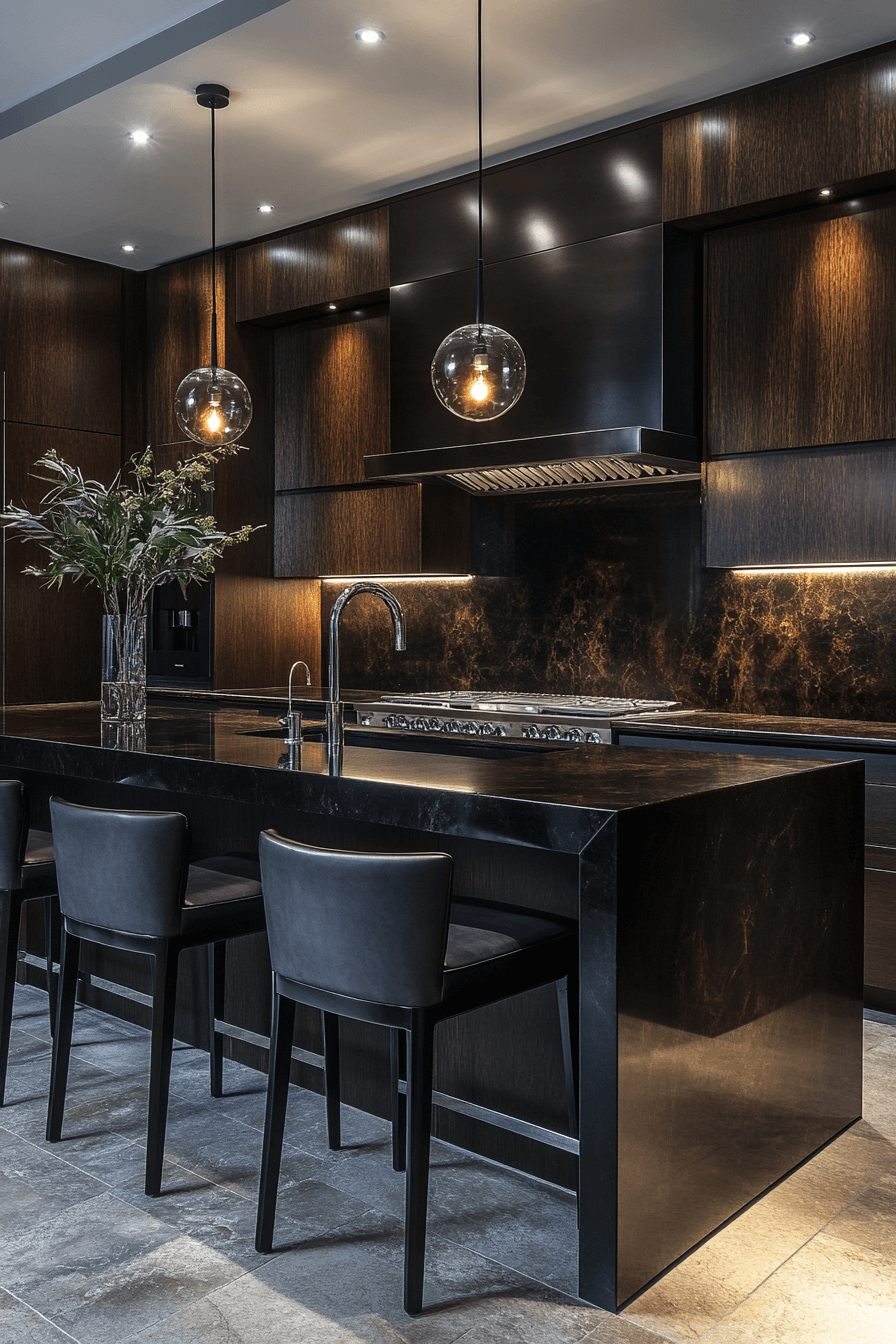 29 Dark Wood Kitchen Cabinets for a Distinguished and Elegant Kitchen 28 dark wood kitchen cabinets