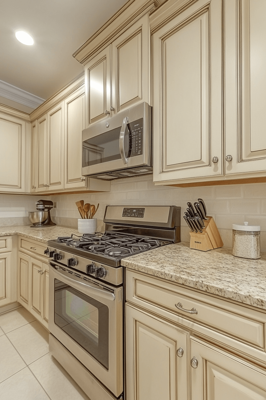 antique white kitchen cabinets