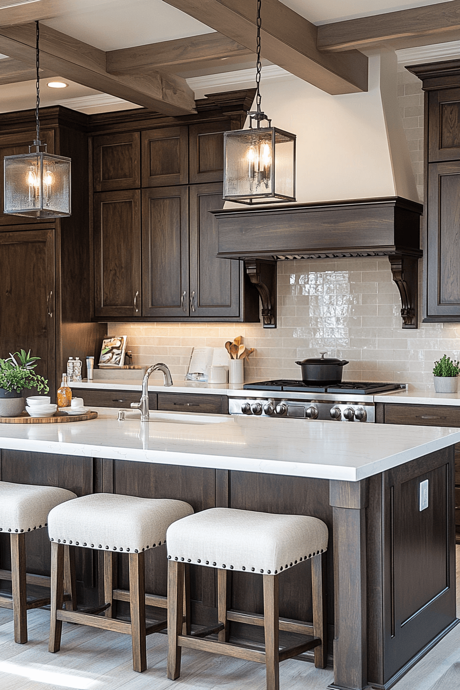 29 Brown Cabinets Kitchen Ideas to Enhance Your Home’s Coziness 3 brown cabinets kitchen