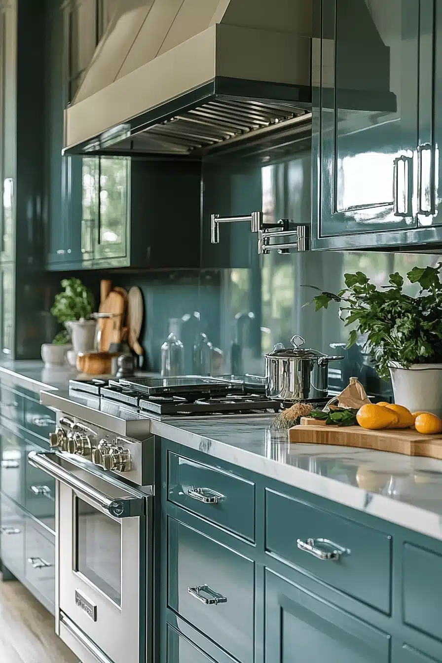 29 Dark Green Kitchen Cabinets for a Deeply Elegant Look 3 dark green kitchen cabinets