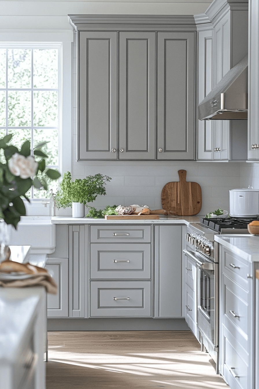 29 Gray Kitchen Cabinets to Inspire a Cool and Collected Vibe 3 gray kitchen cabinets