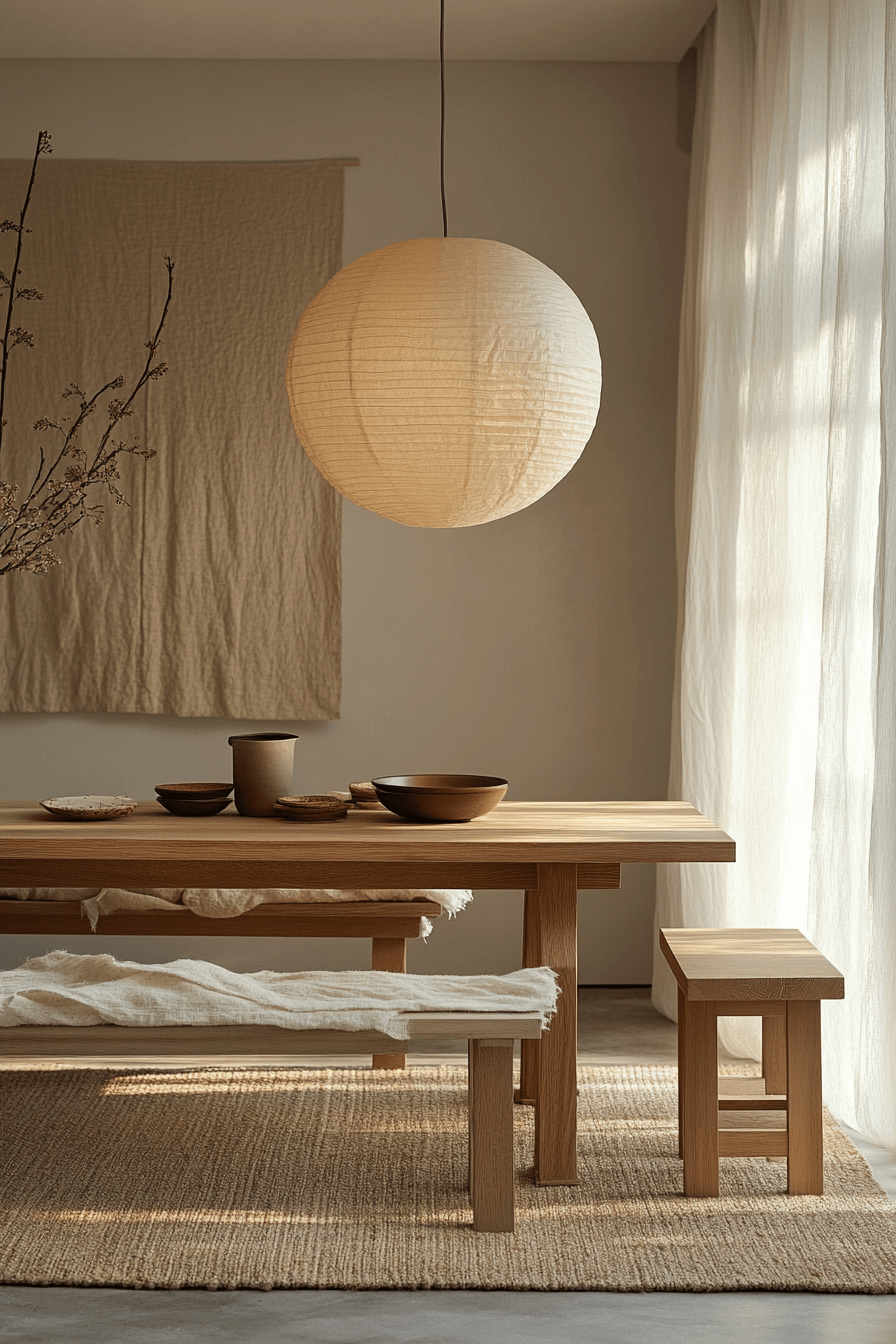 29 Japandi Dining Room Ideas for a Chic and Tranquil Space 3 japandi dining room