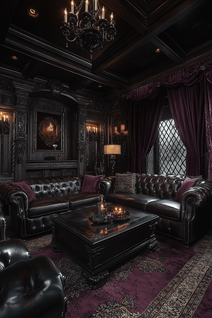 29 Whimsigoth Living Room Ideas to Embrace Soft Shadows and Vintage Vibes 4 whimsigoth living room