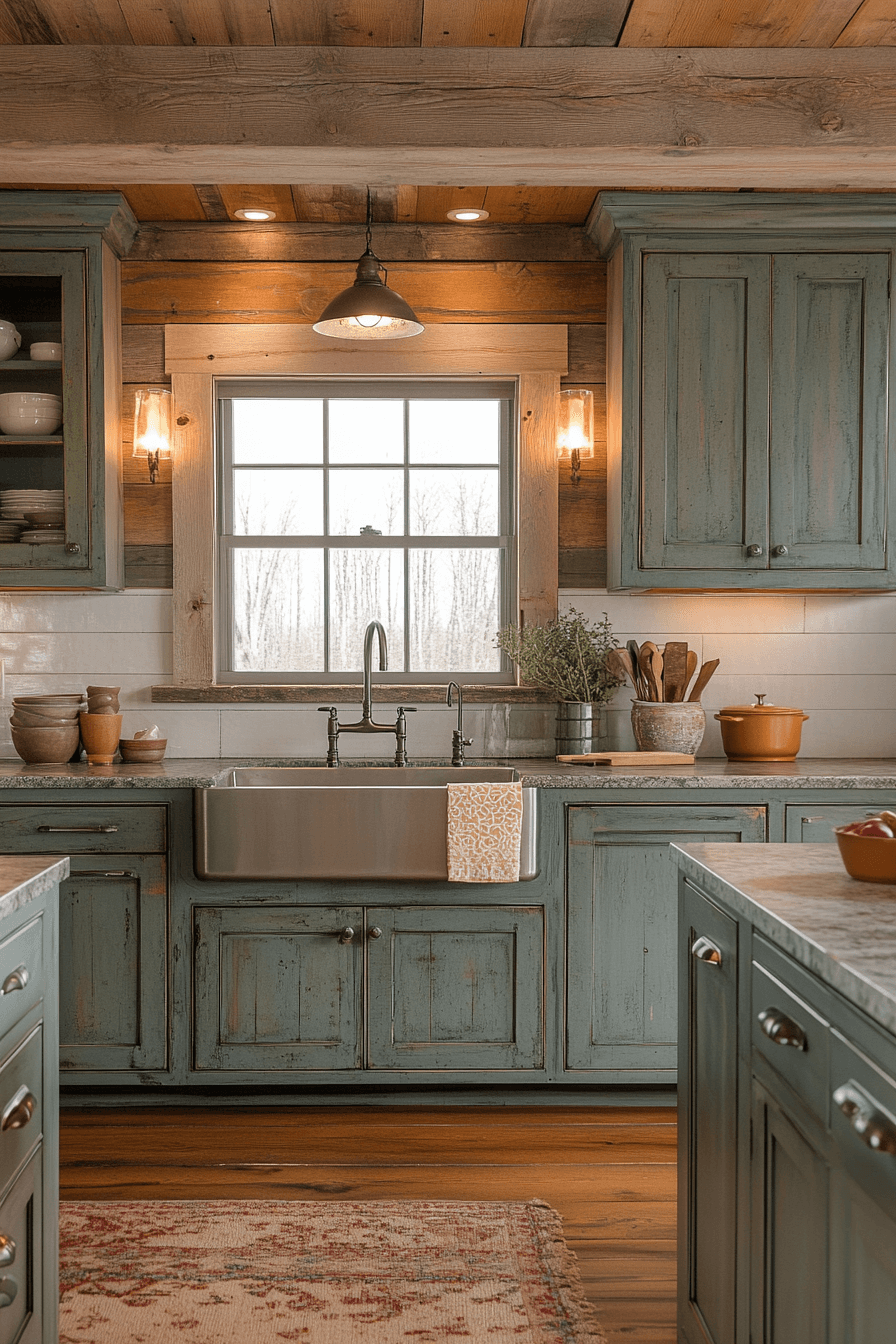 rustic kitchen cabinets