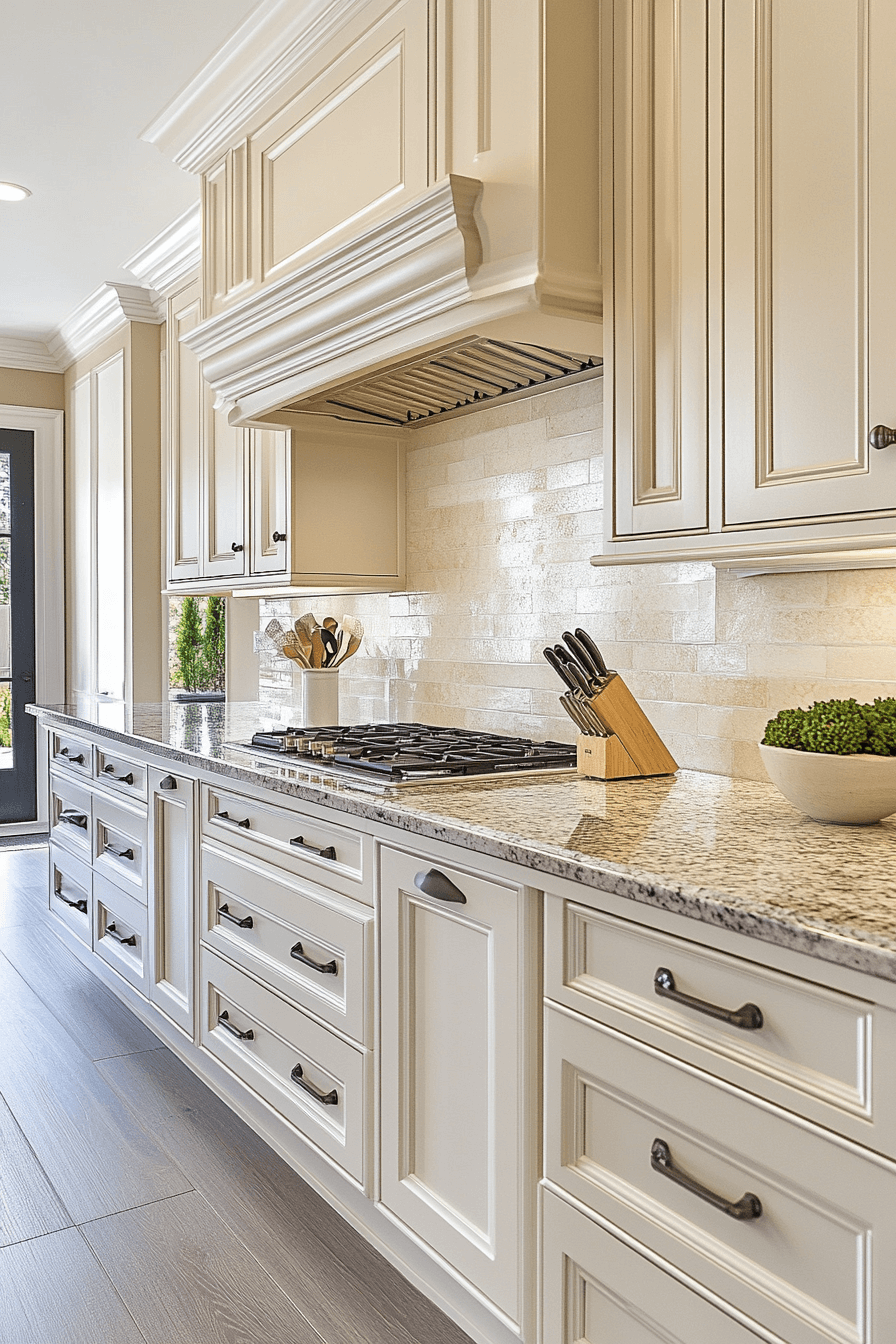 antique white kitchen cabinets