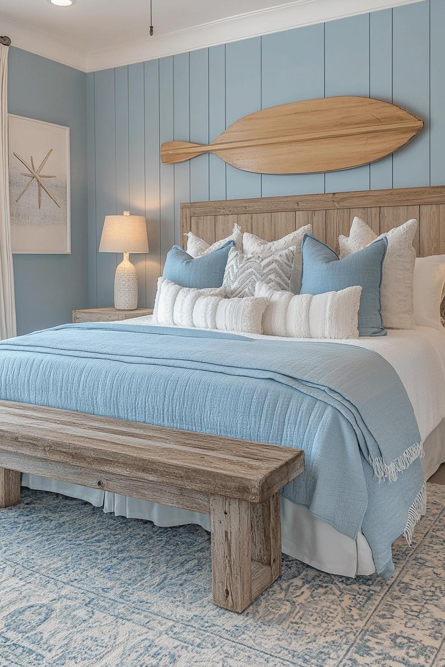 29 Coastal Master Bed Ideas That Reflect the Beauty of the Shoreline 6 coastal master bed