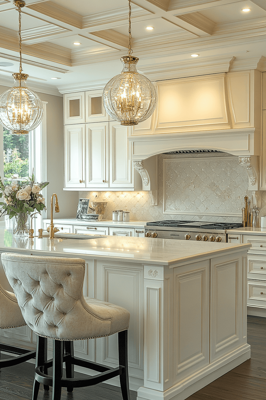 cream kitchen cabinets