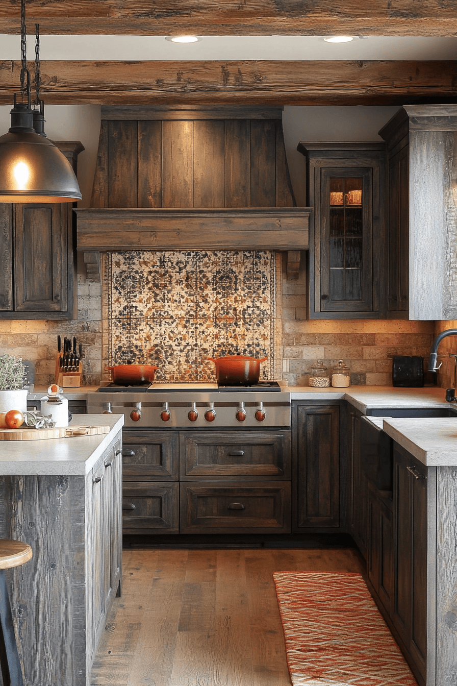 rustic kitchen cabinets