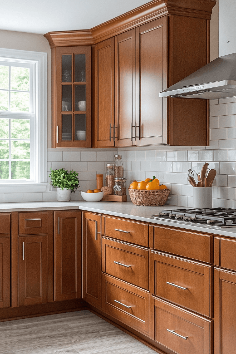 29 Brown Cabinets Kitchen Ideas to Enhance Your Home’s Coziness 7 brown cabinets kitchen