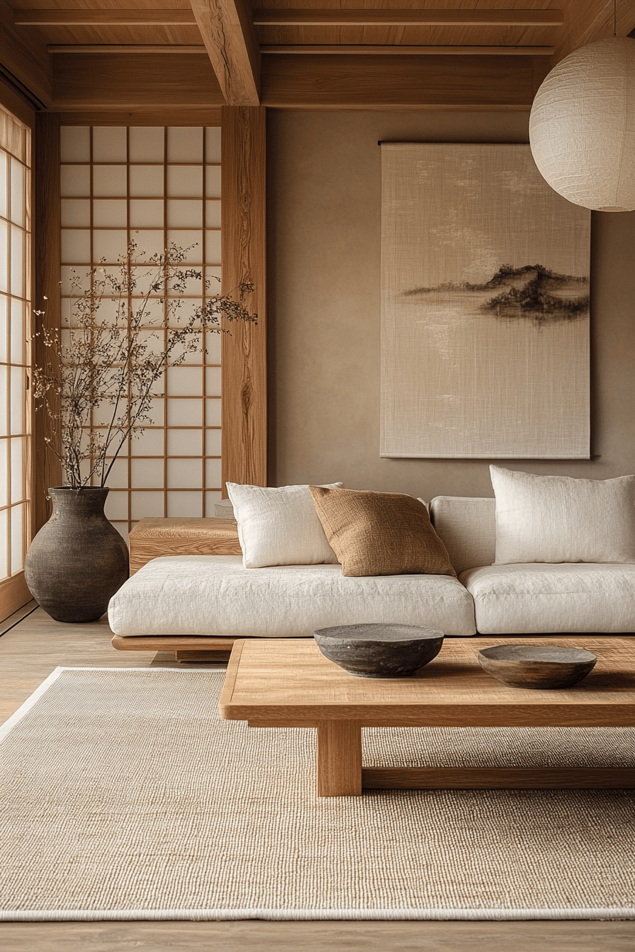 29 Japandi Living Room Ideas to Create a Calm and Balanced Space 7 japandi living room
