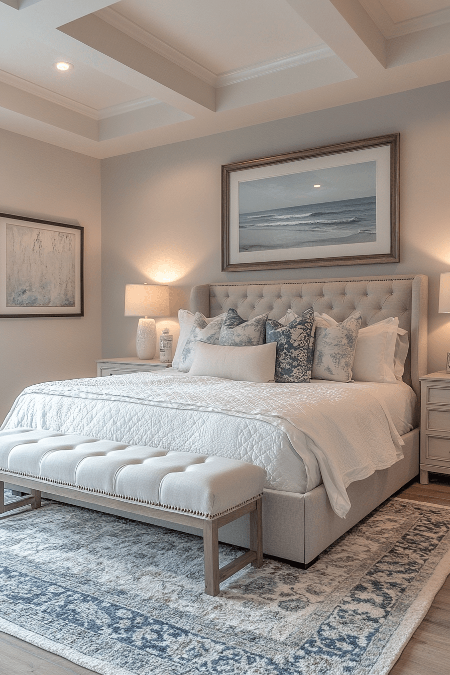 29 Coastal Master Bed Ideas That Reflect the Beauty of the Shoreline 8 coastal master bed