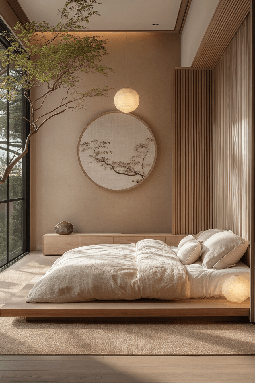 29 Japandi Bedroom Ideas to Create a Peaceful Sleep Sanctuary 8 japandi bedroom