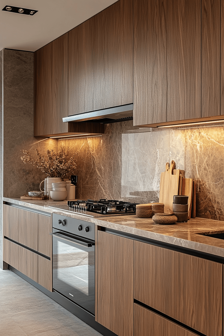 29 Brown Cabinets Kitchen Ideas to Enhance Your Home’s Coziness 8 brown cabinets kitchen