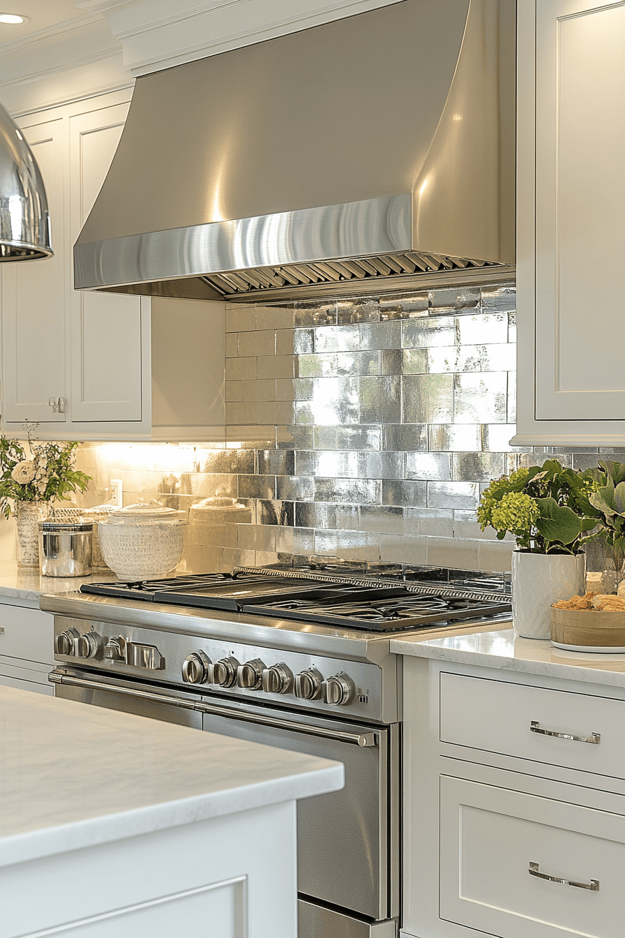 kitchen backsplash with white cabinets