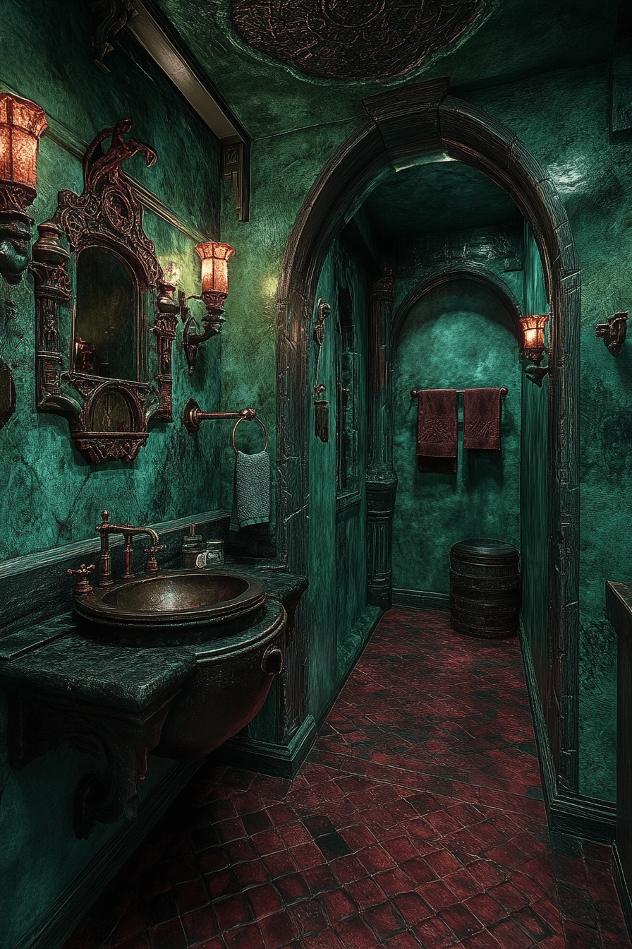 29 Whimsigoth Bathroom Ideas That Embrace the Unexpected with Grace 9 whimsigoth bathroom