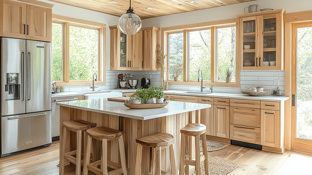 light wood kitchen cabinets