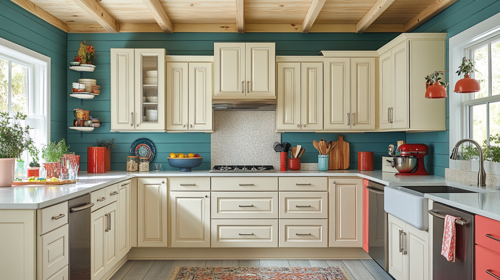 off white kitchen cabinets