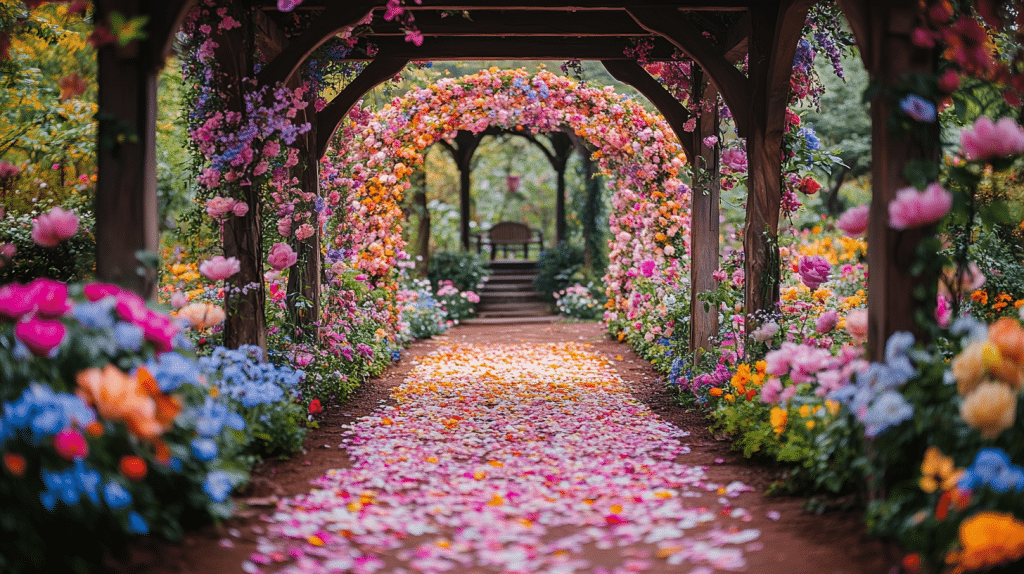 whimsical garden wedding