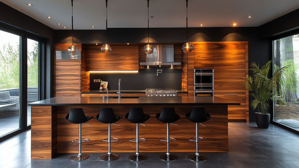 wooden kitchen cabinets